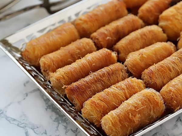 Konafa Sticks With Chocolate And Caramel