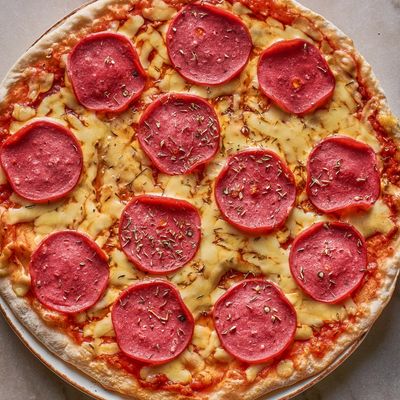 Spicy Italian Salami Pizza