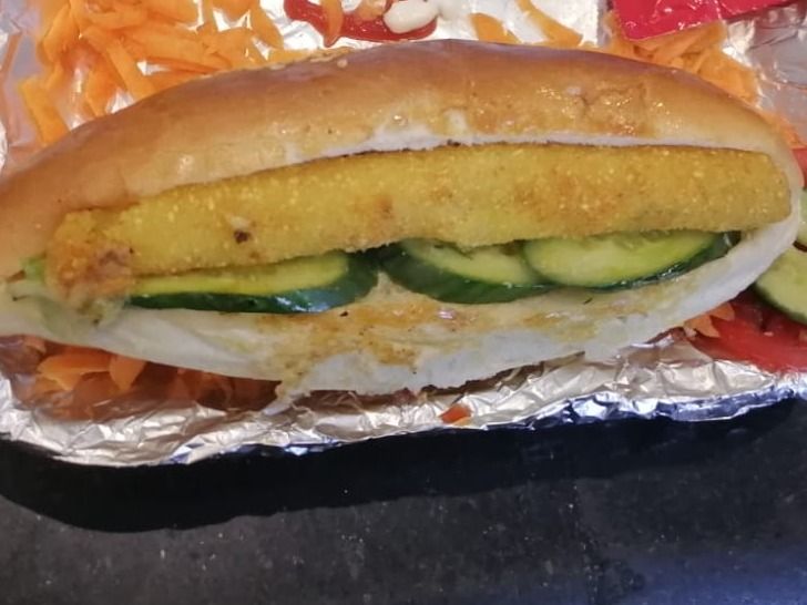 Fried Roumi Sandwich