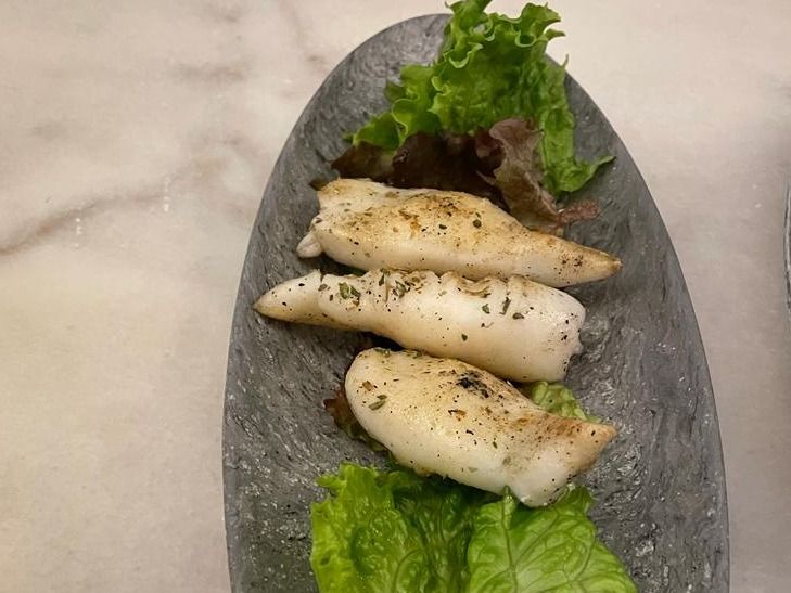 Calamari Stuffed With Feta Cheese