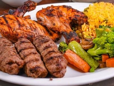 1/8 Shish With 1/8 Kofta And 1/8 Kebab Meal