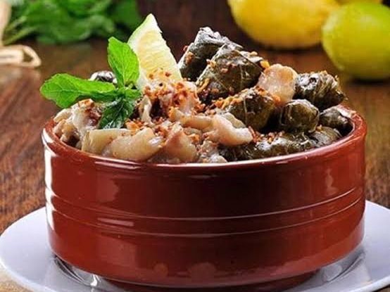 Vine Leaves With Knuckles Casserole