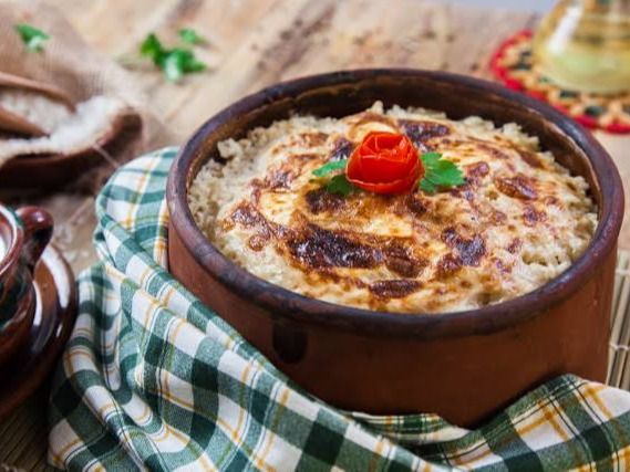Plain Oven Baked Rice Casserole