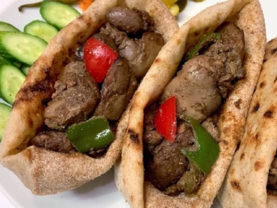 Liver And Giblets Sandwich