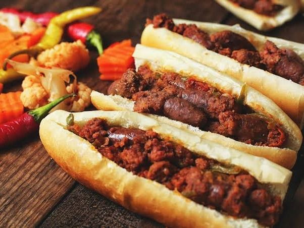 Oriental Sausage Sandwich