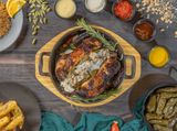 1300 Gm Chicken Stuffed With Vine Leaves