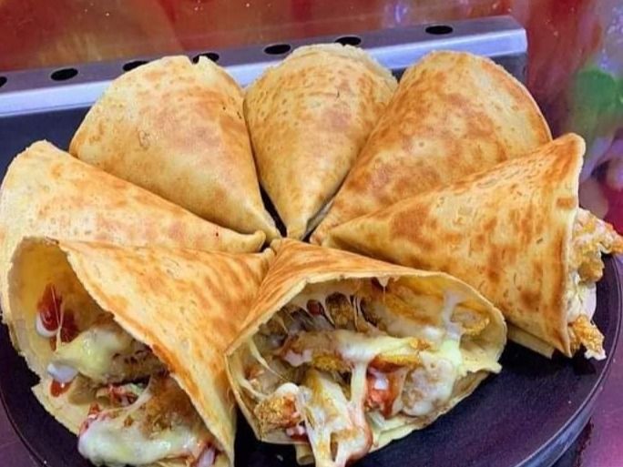 minced meat crepe