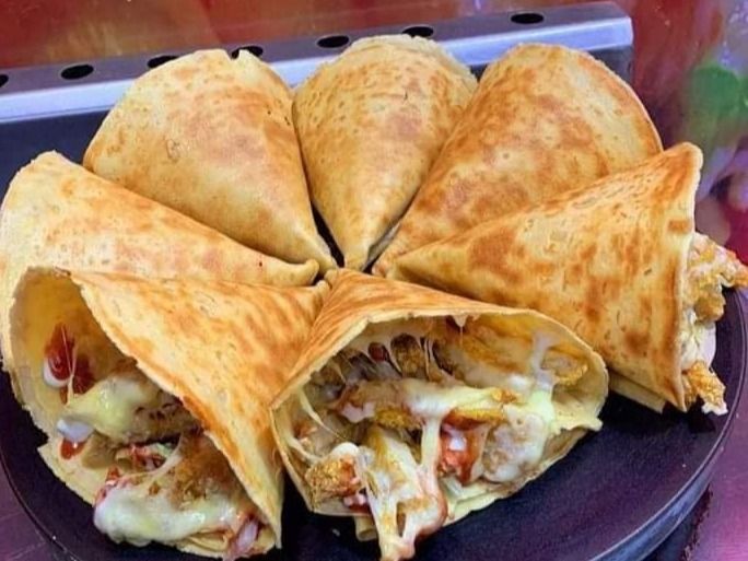 mix chicken crepe