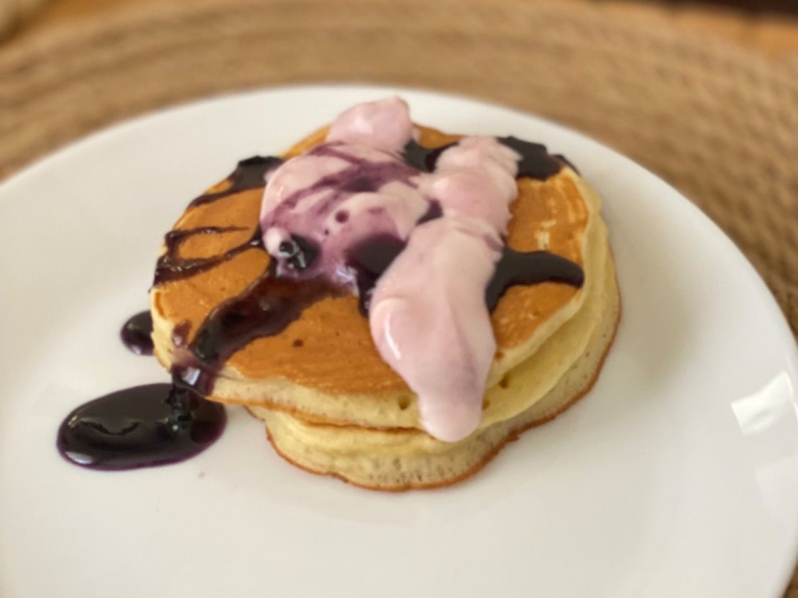 Blueberry Yogurt Pancakes