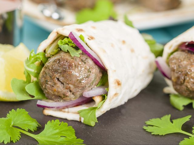 Kofta With Bacon Sandwich
