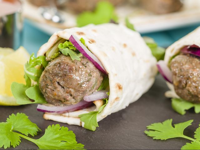Kofta With Kiri Cheese Sandwich