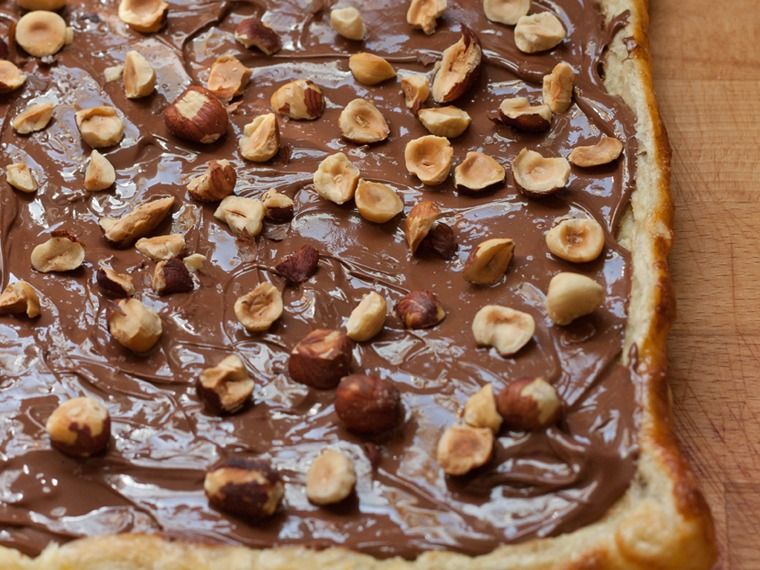 Nutella With Nuts And banana Pie