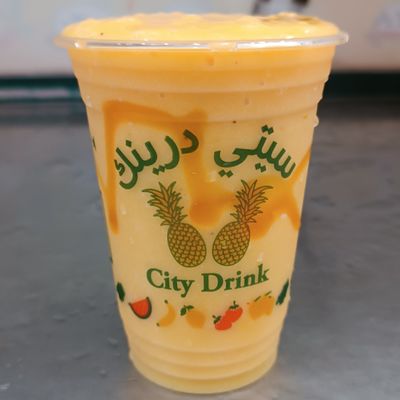 عصير مانجو مع موز