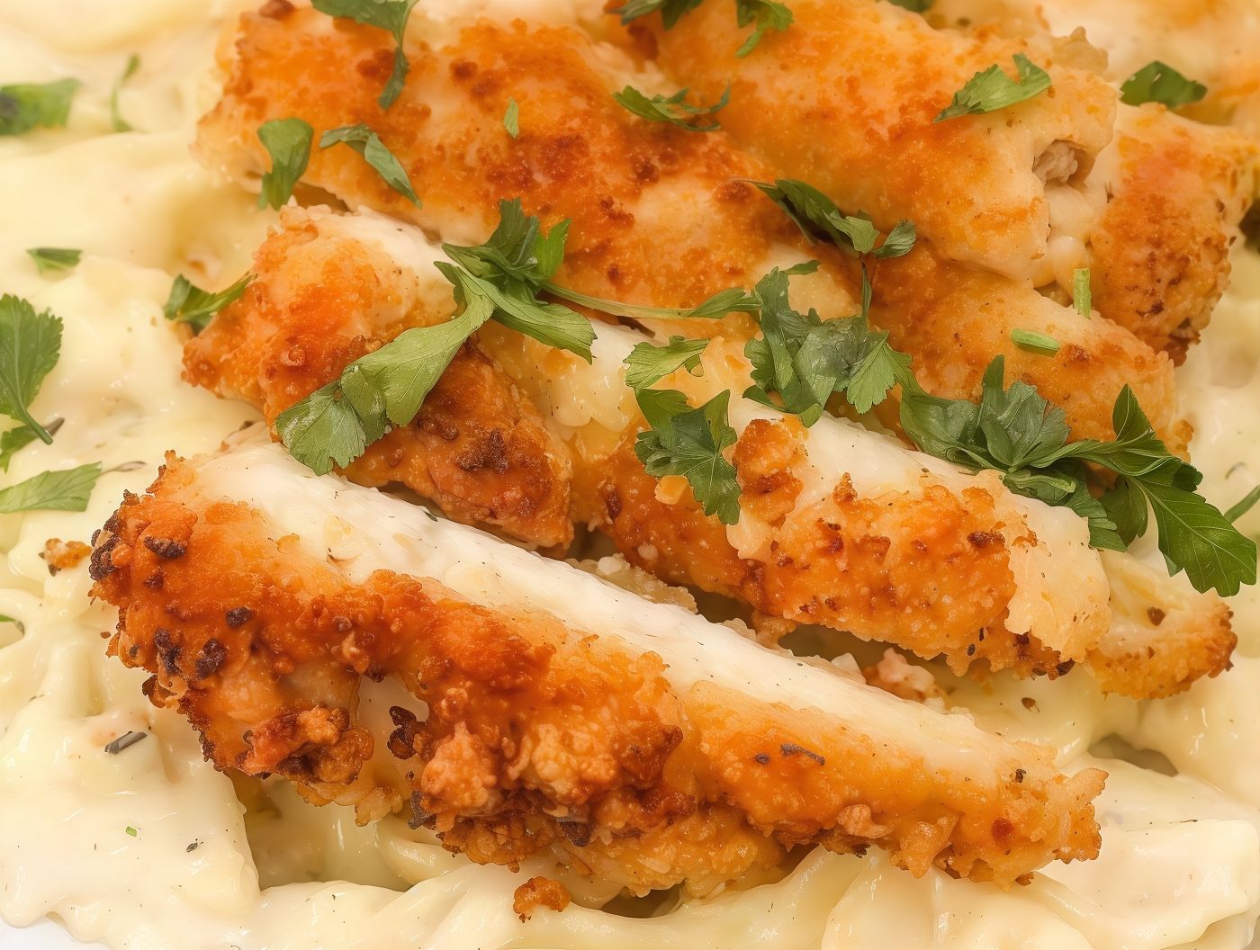 Fried Chicken Pasta