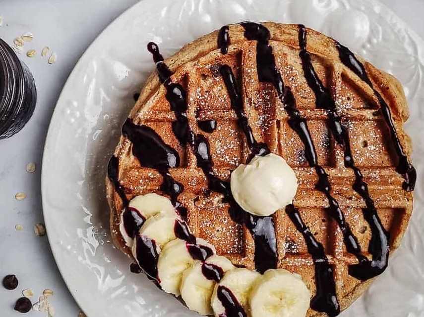 Chocolate Banana Waffle