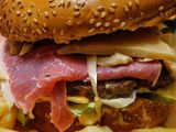 Mushroom Bacon Burger