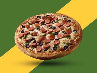 Large Hot Dog Pizza