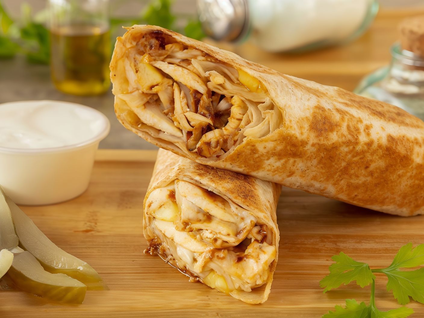 Syrian Chicken Shawarma Saroukh