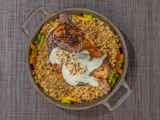 Half Stuffed Chicken With Freekeh