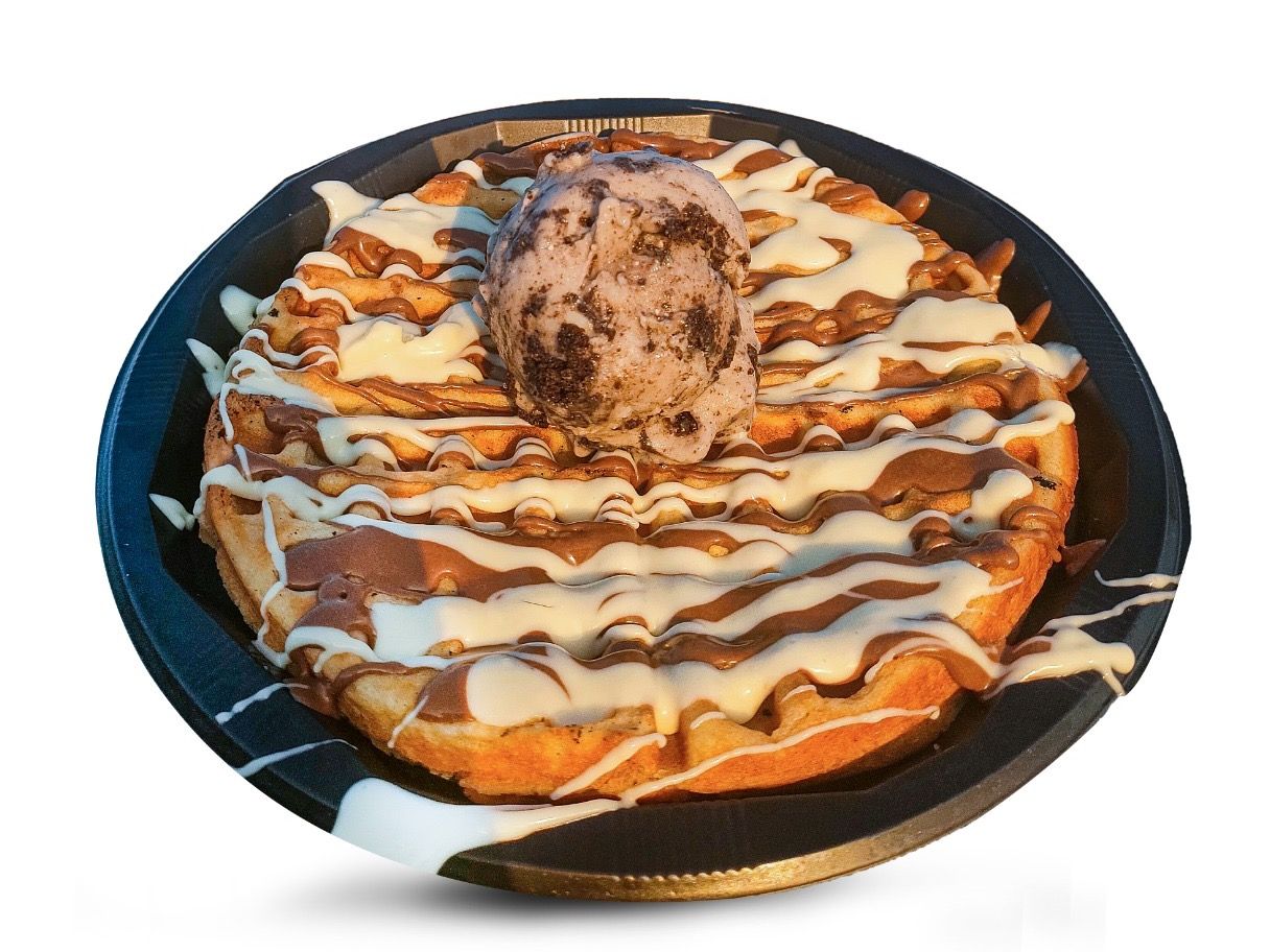 Nutella And Ice Cream Waffle