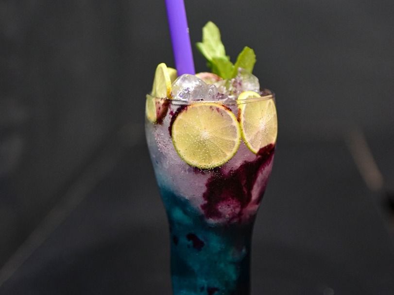 Blue Hawaiian soda