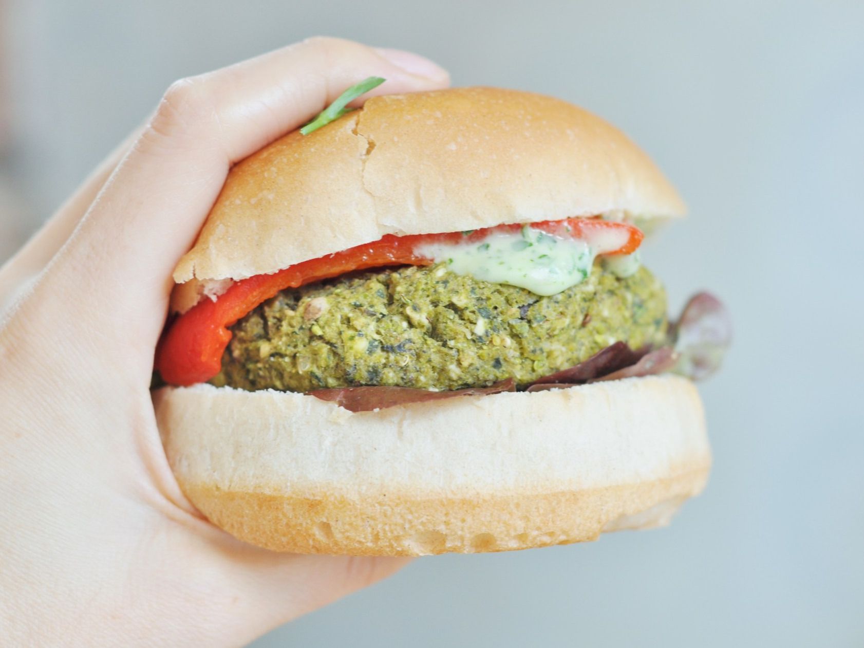 Cheesy Taamia Burger