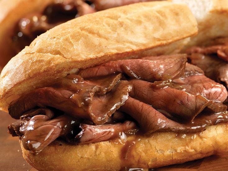 Roast beef brown sauce Sandwich