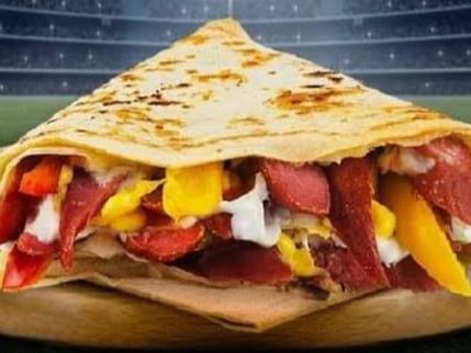 Chicken Pane And Burger Crepe