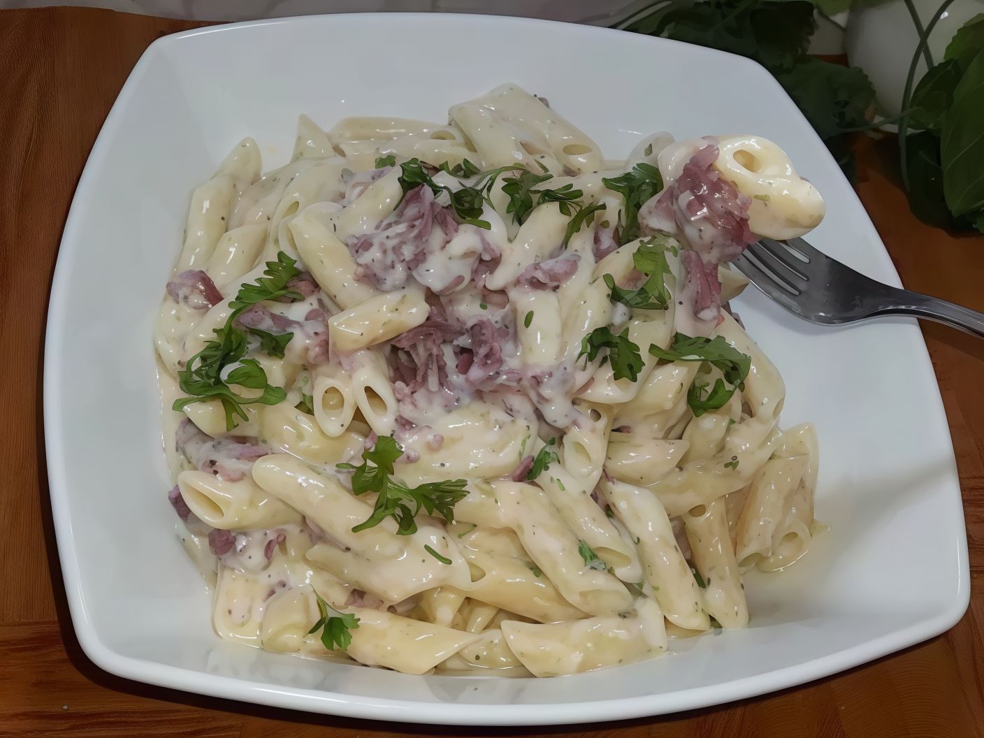 Pastrami pasta