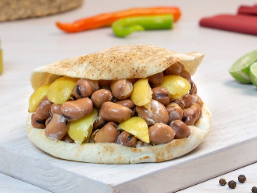 Foul Sandwich With Safflower Pickled Lemon