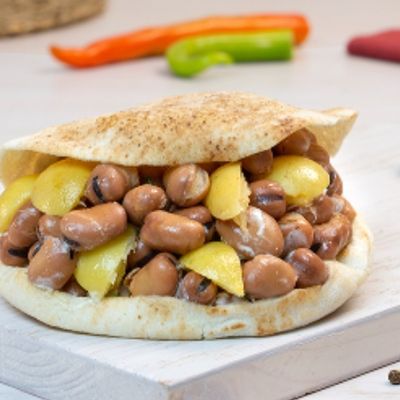 Foul Sandwich With Safflower Pickled Lemon