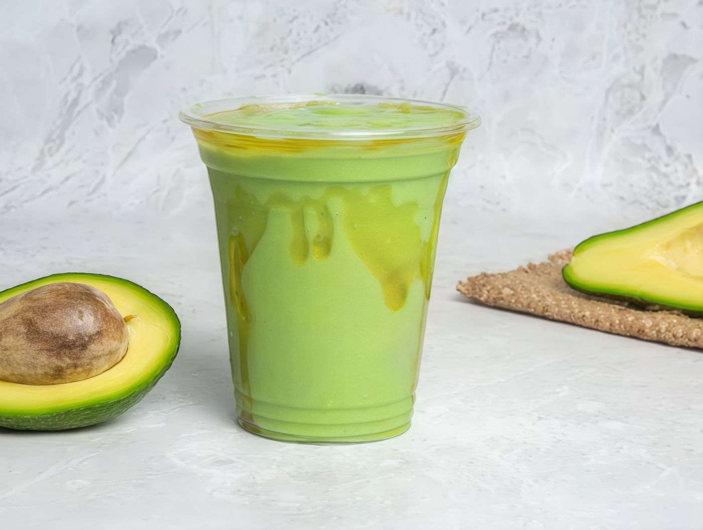 Avocado with yogurt and honey