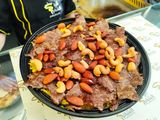 Meat Shawarma With Nuts Fatteh