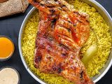 Charcoal Grilled Half Chicken Shish Meal