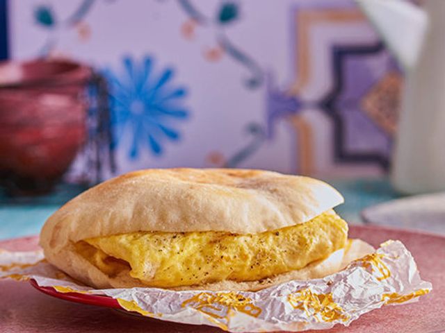 Foul With Omelette Sandwich