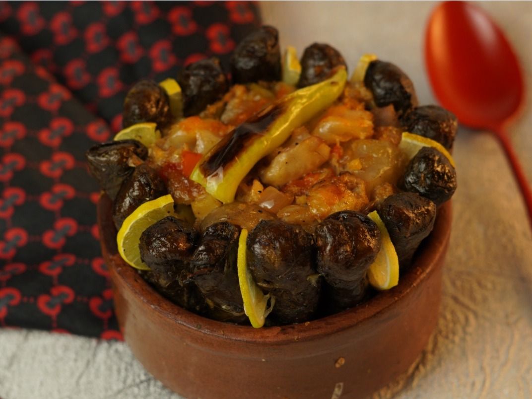 Vine Leaves With Knuckles Casserole
