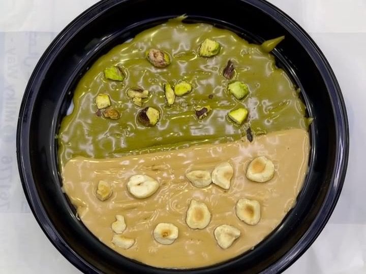 Half Pistachio Half Hazelnut Rice Pudding