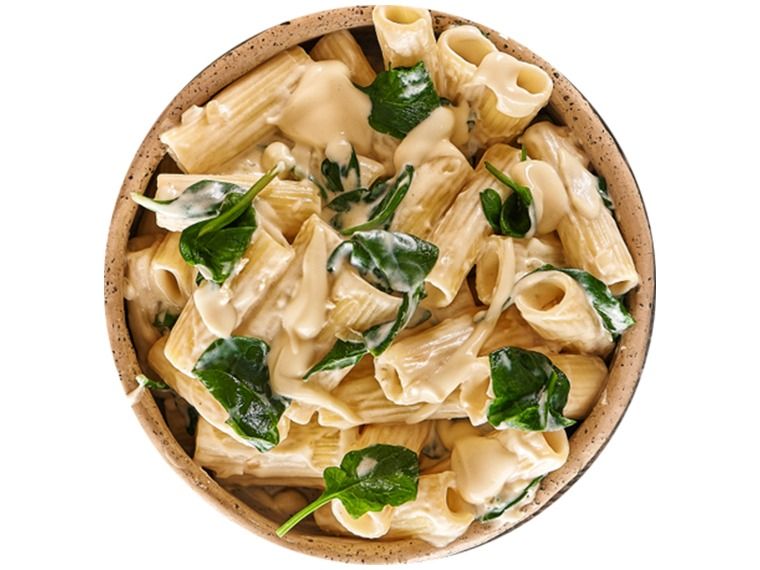 white sauce plain pasta