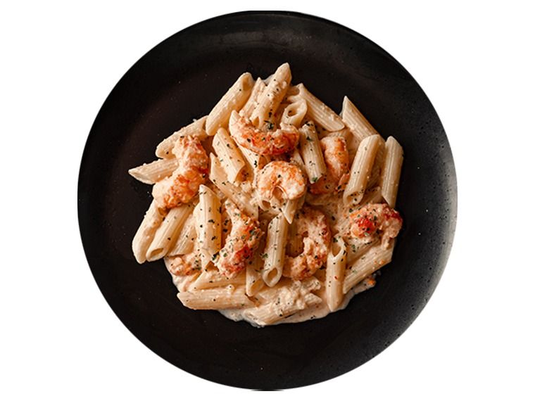 white sauce shrimp pasta
