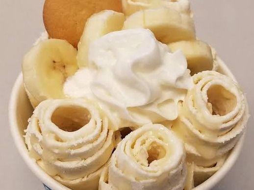 Banana Ice Cream Roll