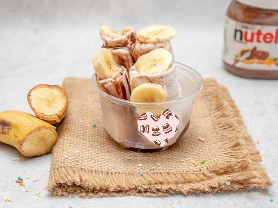 Banana Nutella Ice Cream Roll