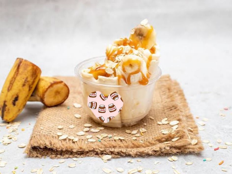 Banana Caramel Ice Cream Roll