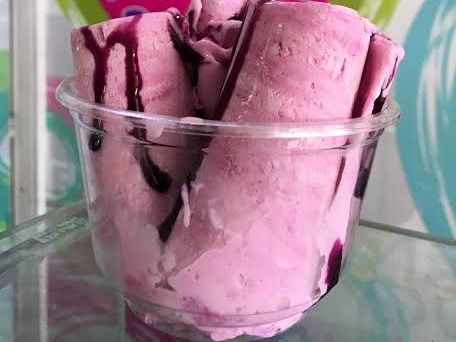 Cotton Candy ice cream roll