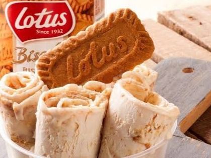 Lotus Ice Cream Roll