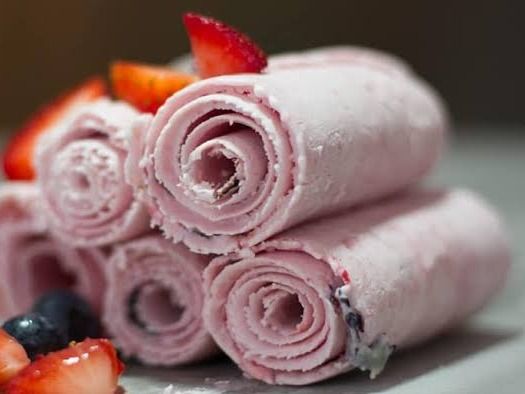 Mix Fruit Ice Cream Roll