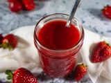 Extra strawberry sauce