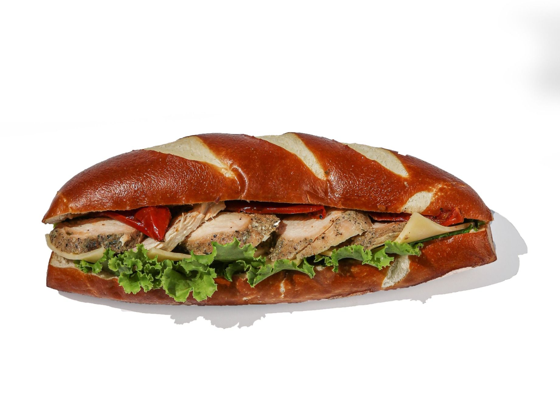 Chicken Cranberry Pretzel Sandwich