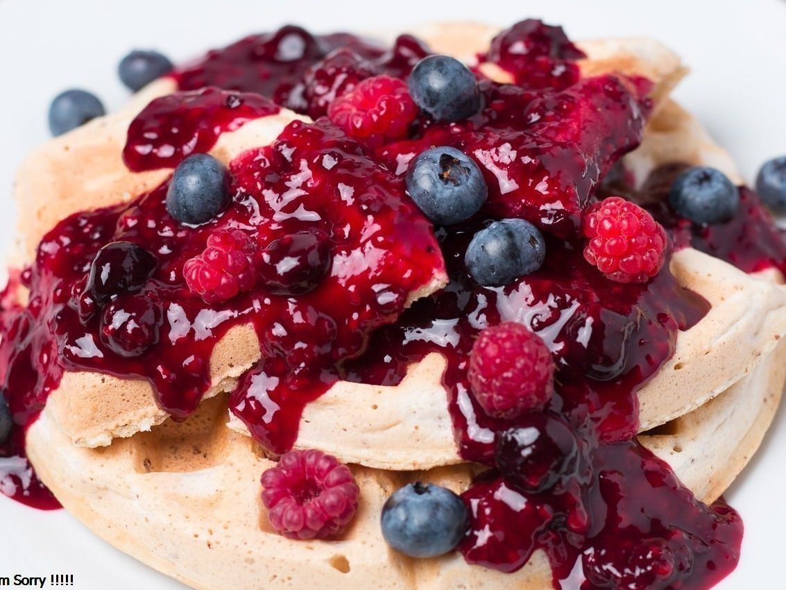 Triple Berries Waffle