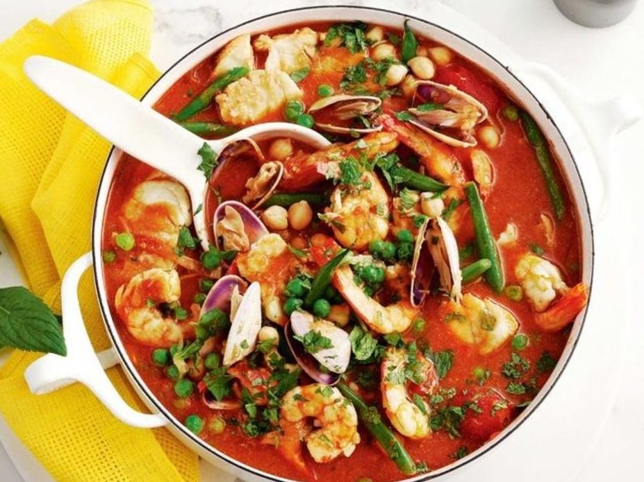 Seafood cocktail casserole