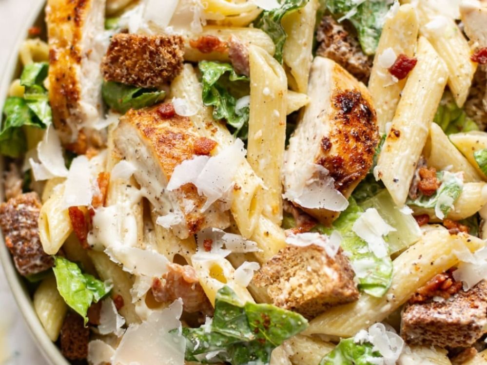 Caesar Chicken Grill Pasta Salad